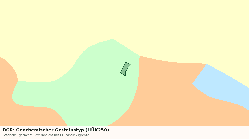 Statische Kartenansicht: BGR: Geochemischer Gesteinstyp (HÜK250)