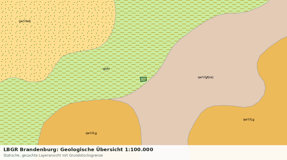 Statische Kartenansicht: LBGR Brandenburg: Geologische Übersicht 1:100.000
