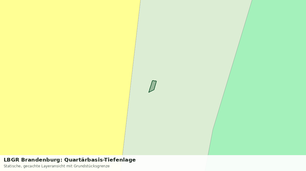 Statische Kartenansicht: LBGR Brandenburg: Quartärbasis-Tiefenlage