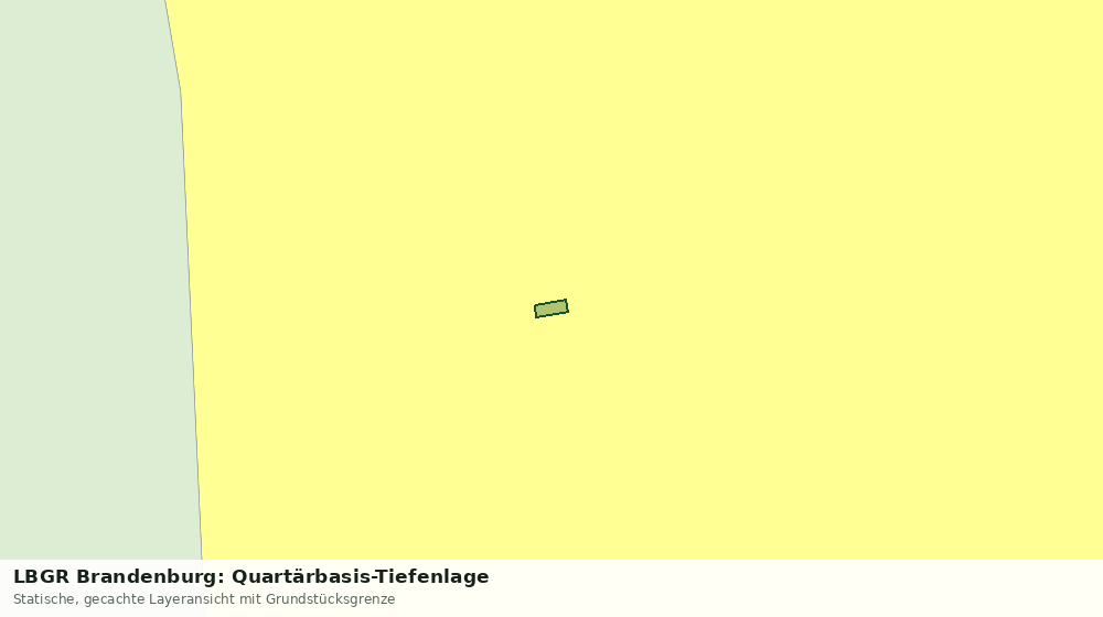 Statische Kartenansicht: LBGR Brandenburg: Quartärbasis-Tiefenlage