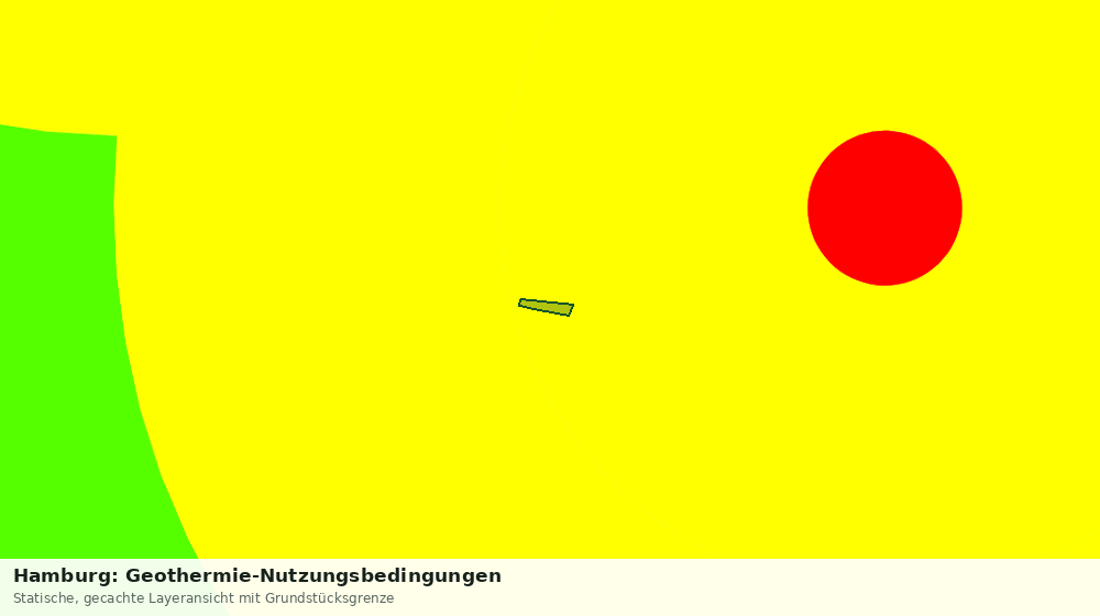 Statische Kartenansicht: Hamburg: Geothermie-Nutzungsbedingungen