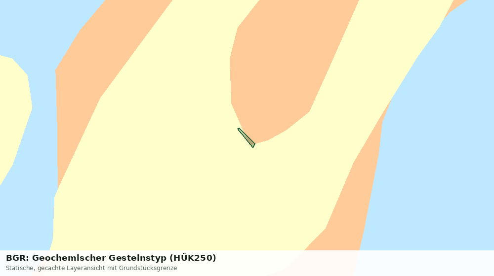 Statische Kartenansicht: BGR: Geochemischer Gesteinstyp (HÜK250)