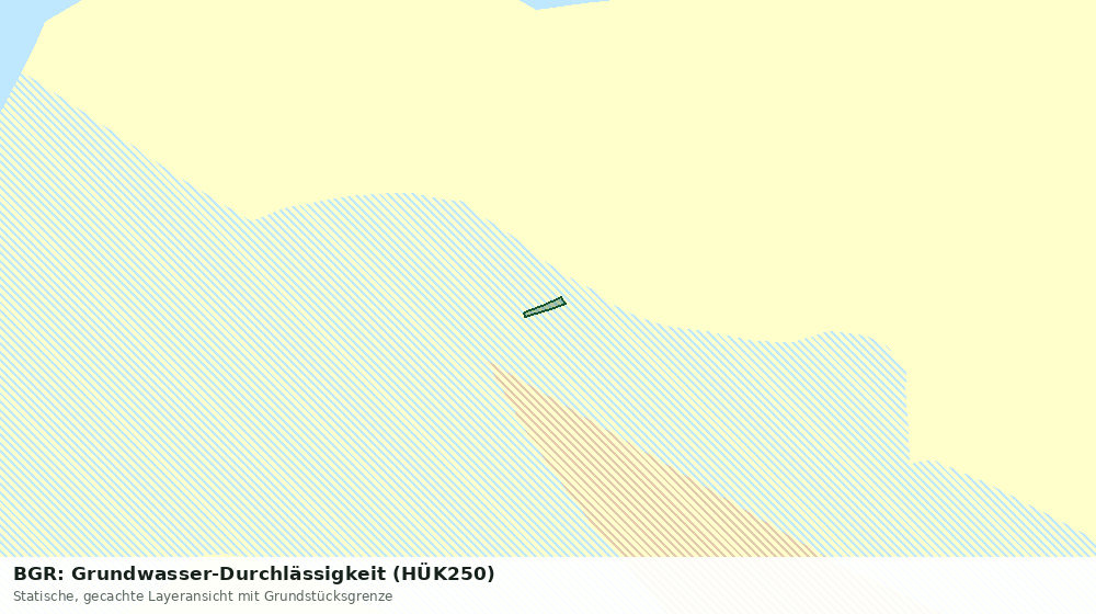 Statische Kartenansicht: BGR: Grundwasser-Durchlässigkeit (HÜK250)