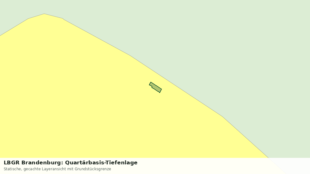 Statische Kartenansicht: LBGR Brandenburg: Quartärbasis-Tiefenlage