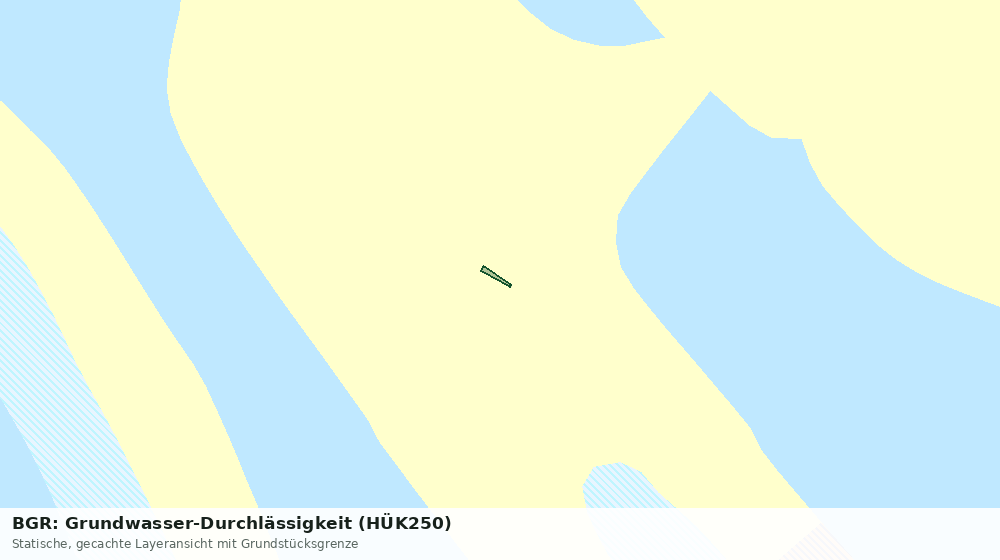 Statische Kartenansicht: BGR: Grundwasser-Durchlässigkeit (HÜK250)