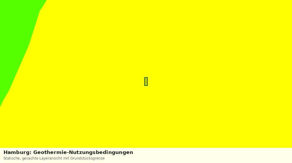 Statische Kartenansicht: Hamburg: Geothermie-Nutzungsbedingungen