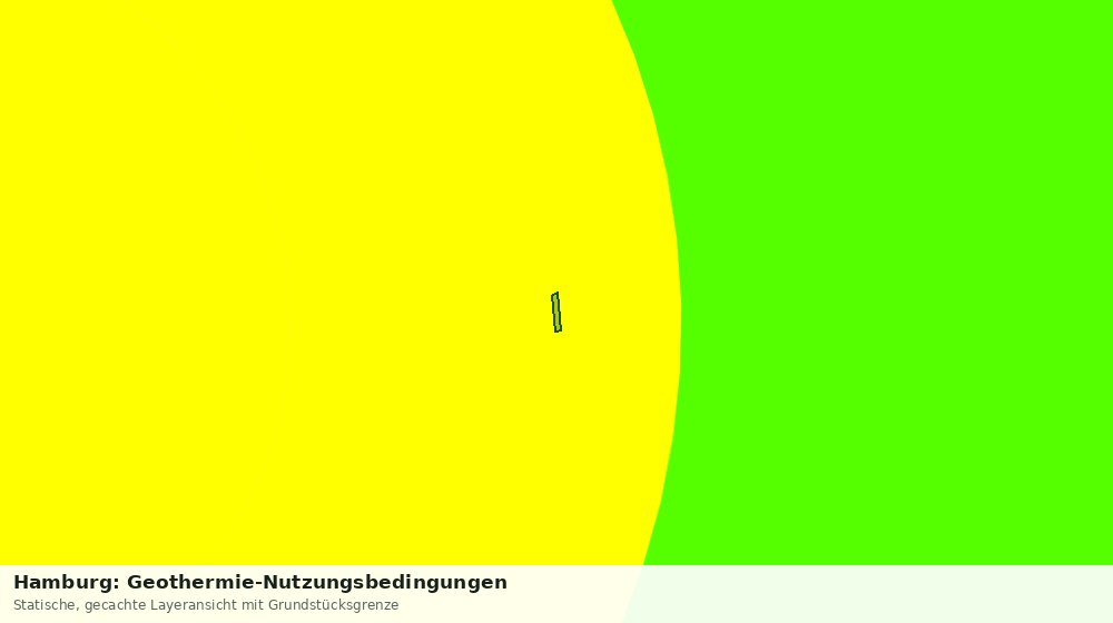 Statische Kartenansicht: Hamburg: Geothermie-Nutzungsbedingungen