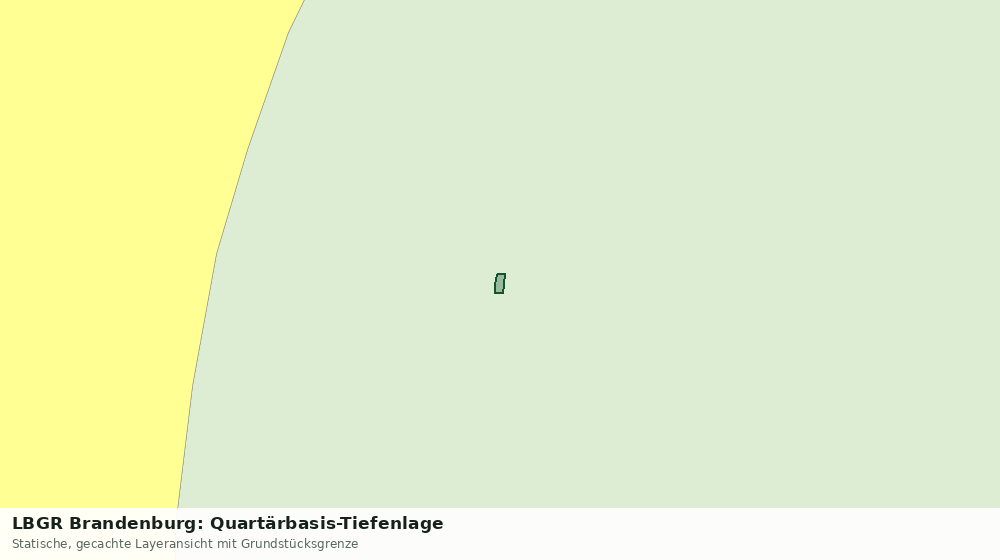 Statische Kartenansicht: LBGR Brandenburg: Quartärbasis-Tiefenlage