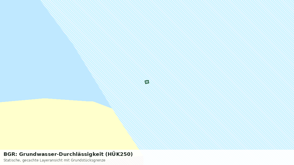 Statische Kartenansicht: BGR: Grundwasser-Durchlässigkeit (HÜK250)