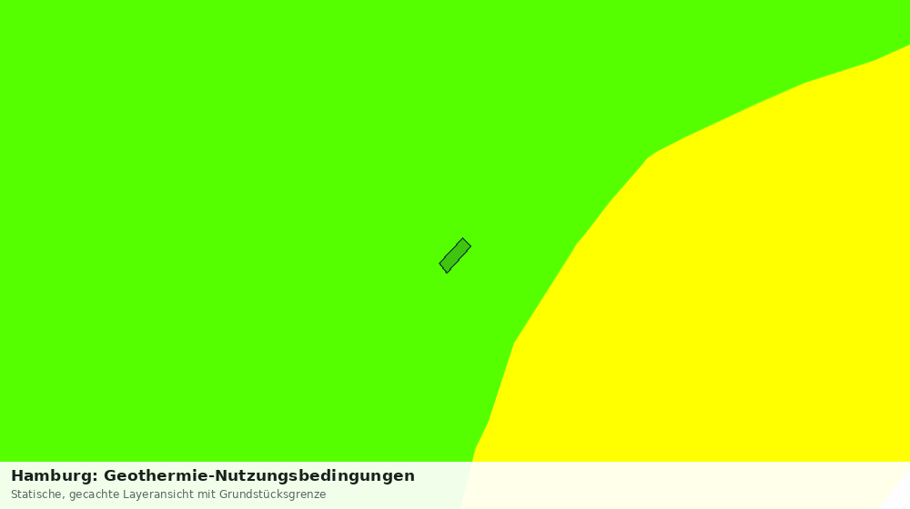Statische Kartenansicht: Hamburg: Geothermie-Nutzungsbedingungen