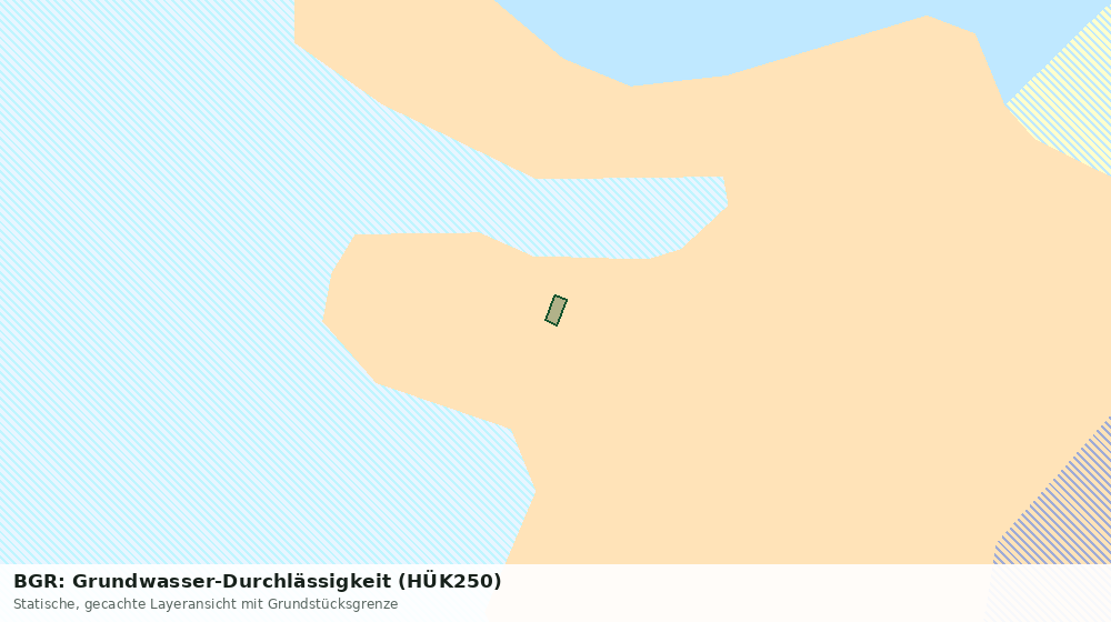 Statische Kartenansicht: BGR: Grundwasser-Durchlässigkeit (HÜK250)