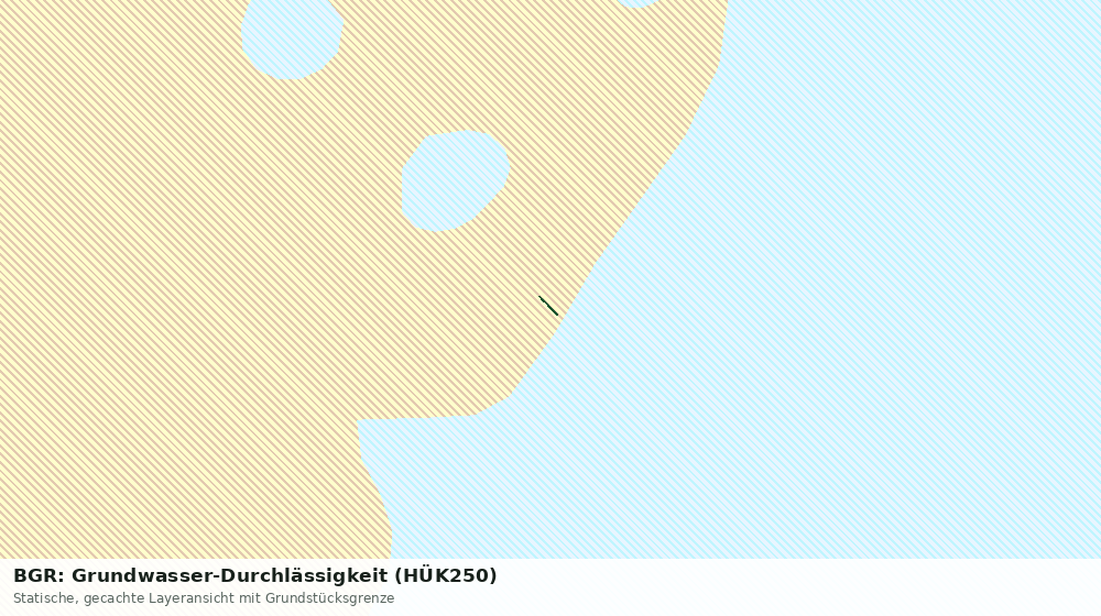 Statische Kartenansicht: BGR: Grundwasser-Durchlässigkeit (HÜK250)