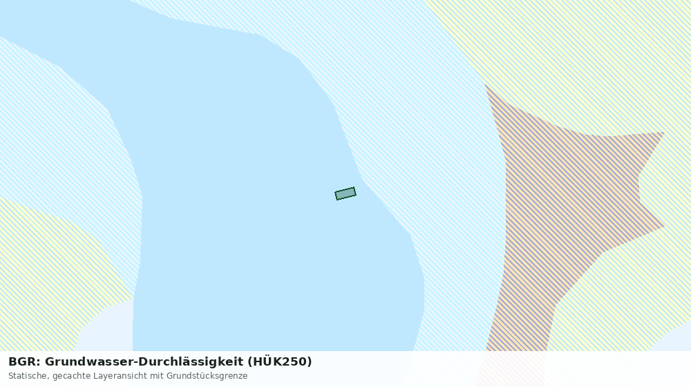 Statische Kartenansicht: BGR: Grundwasser-Durchlässigkeit (HÜK250)