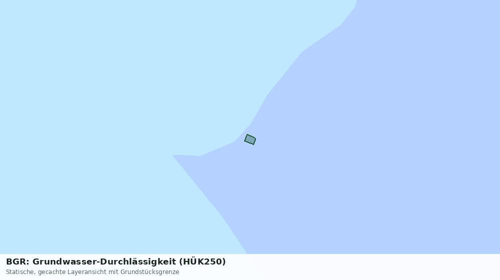 Statische Kartenansicht: BGR: Grundwasser-Durchlässigkeit (HÜK250)