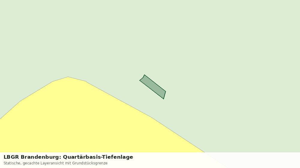 Statische Kartenansicht: LBGR Brandenburg: Quartärbasis-Tiefenlage