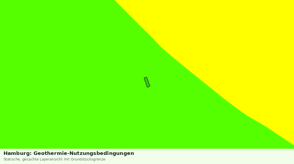 Statische Kartenansicht: Hamburg: Geothermie-Nutzungsbedingungen