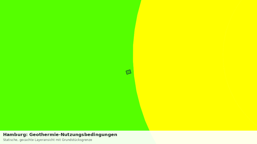 Statische Kartenansicht: Hamburg: Geothermie-Nutzungsbedingungen