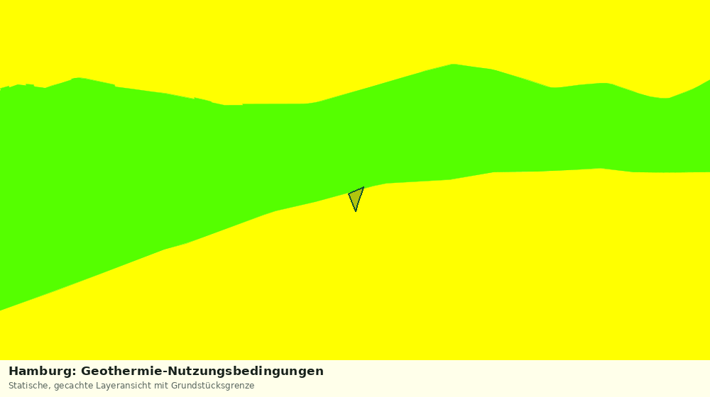 Statische Kartenansicht: Hamburg: Geothermie-Nutzungsbedingungen