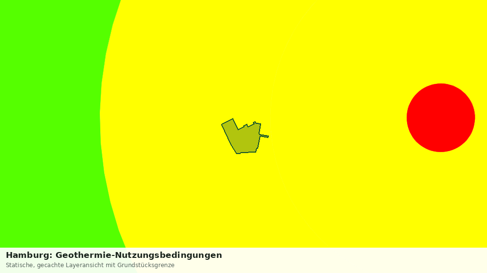 Statische Kartenansicht: Hamburg: Geothermie-Nutzungsbedingungen
