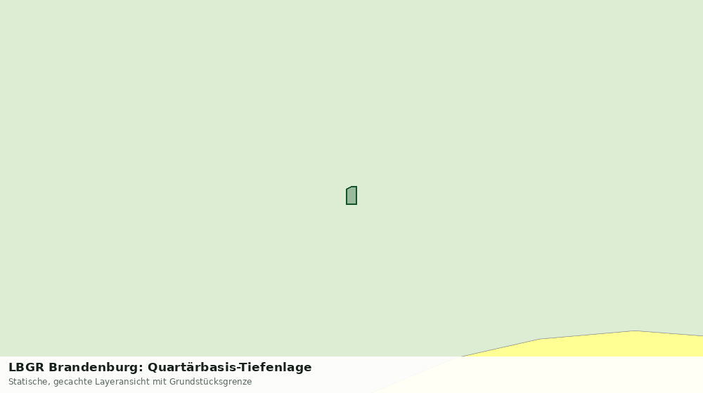 Statische Kartenansicht: LBGR Brandenburg: Quartärbasis-Tiefenlage