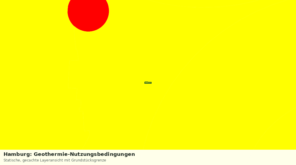 Statische Kartenansicht: Hamburg: Geothermie-Nutzungsbedingungen