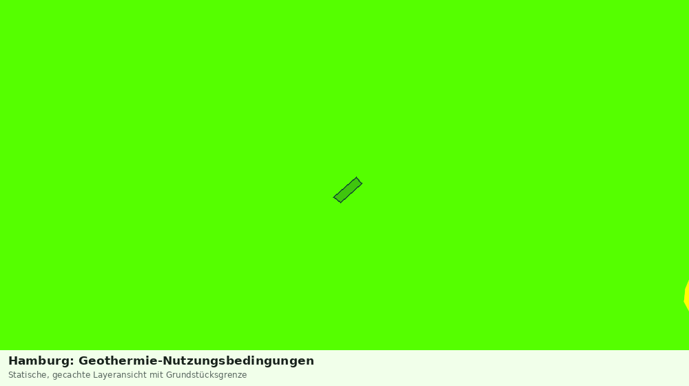 Statische Kartenansicht: Hamburg: Geothermie-Nutzungsbedingungen