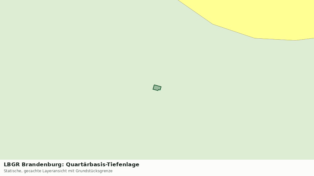Statische Kartenansicht: LBGR Brandenburg: Quartärbasis-Tiefenlage