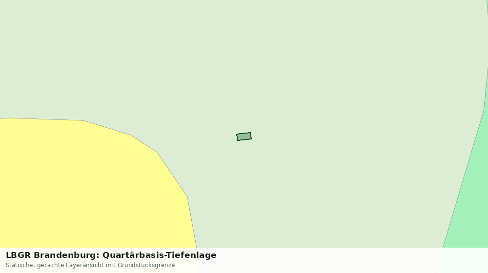 Statische Kartenansicht: LBGR Brandenburg: Quartärbasis-Tiefenlage