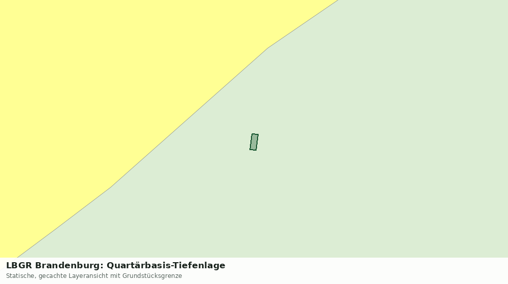 Statische Kartenansicht: LBGR Brandenburg: Quartärbasis-Tiefenlage