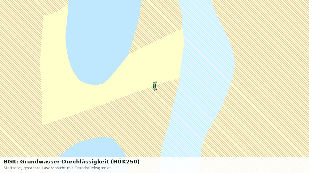 Statische Kartenansicht: BGR: Grundwasser-Durchlässigkeit (HÜK250)