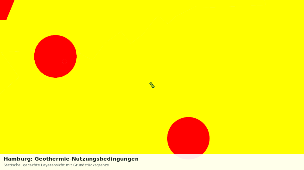 Statische Kartenansicht: Hamburg: Geothermie-Nutzungsbedingungen