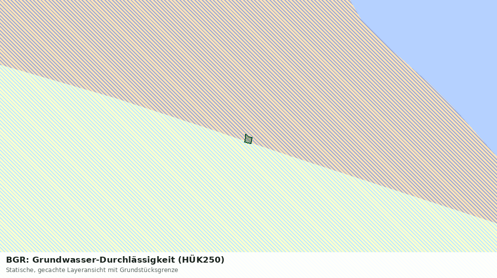 Statische Kartenansicht: BGR: Grundwasser-Durchlässigkeit (HÜK250)
