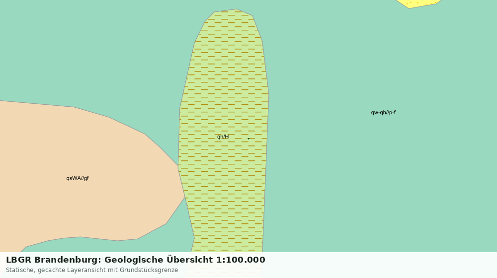 Statische Kartenansicht: LBGR Brandenburg: Geologische Übersicht 1:100.000