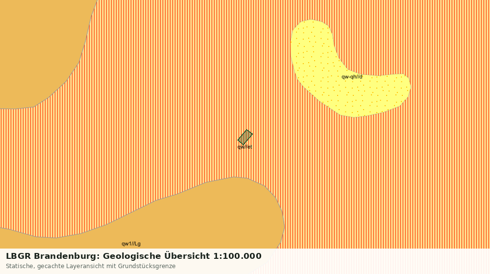 Statische Kartenansicht: LBGR Brandenburg: Geologische Übersicht 1:100.000