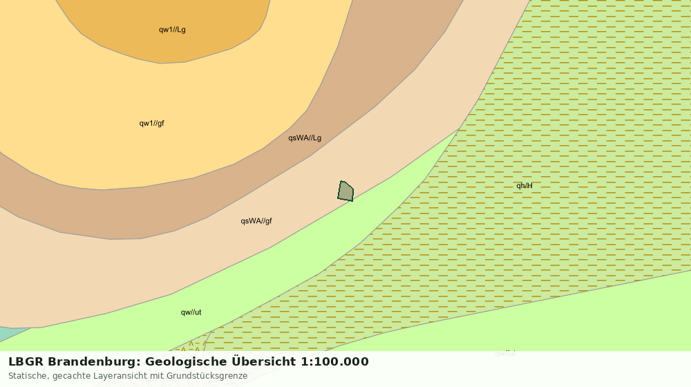 Statische Kartenansicht: LBGR Brandenburg: Geologische Übersicht 1:100.000