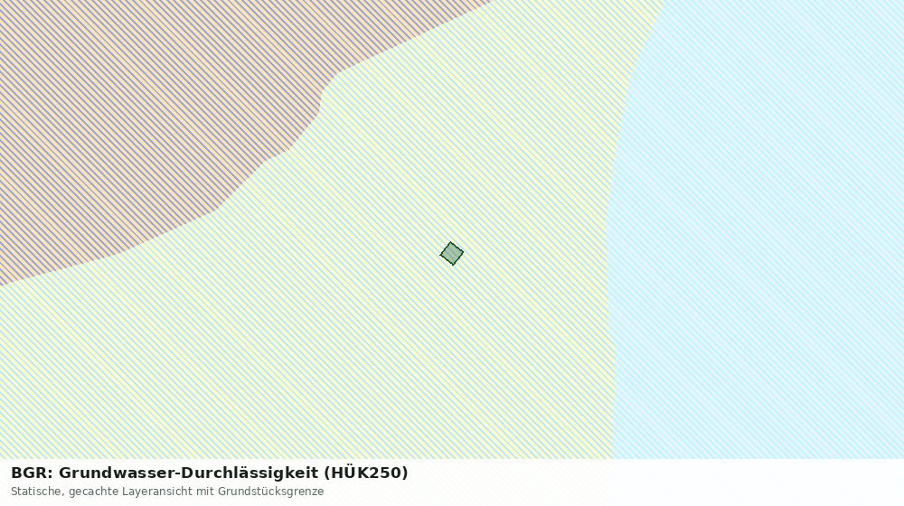 Statische Kartenansicht: BGR: Grundwasser-Durchlässigkeit (HÜK250)