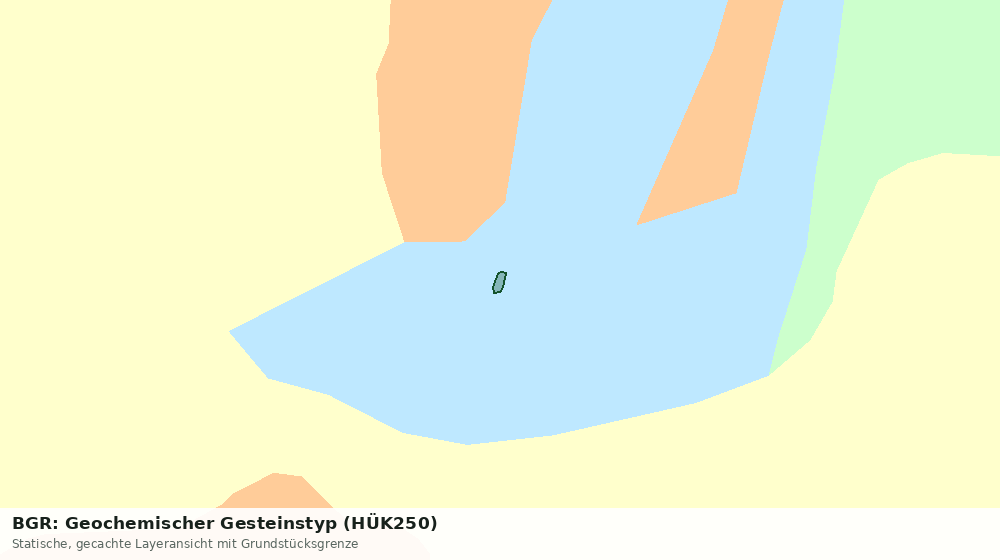 Statische Kartenansicht: BGR: Geochemischer Gesteinstyp (HÜK250)