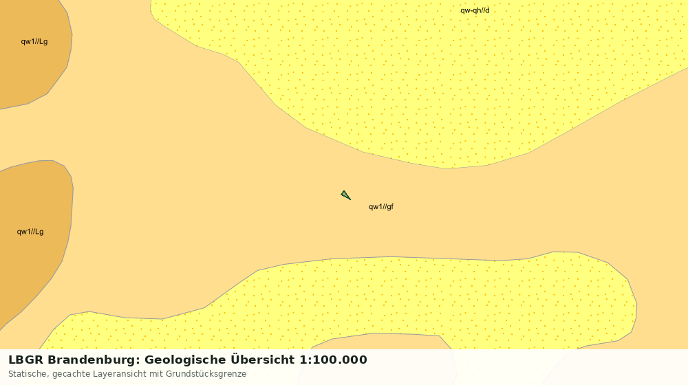 Statische Kartenansicht: LBGR Brandenburg: Geologische Übersicht 1:100.000