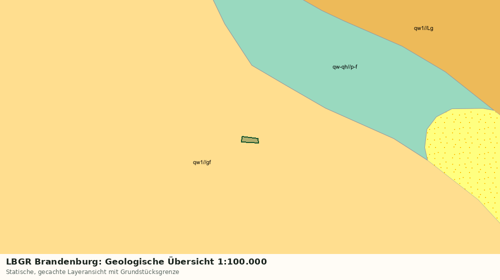 Statische Kartenansicht: LBGR Brandenburg: Geologische Übersicht 1:100.000