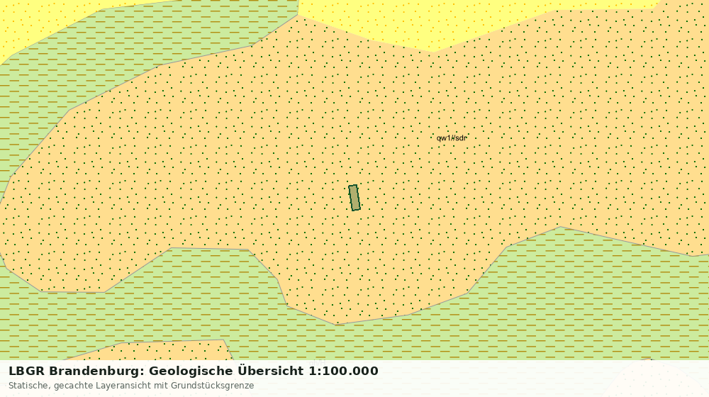 Statische Kartenansicht: LBGR Brandenburg: Geologische Übersicht 1:100.000