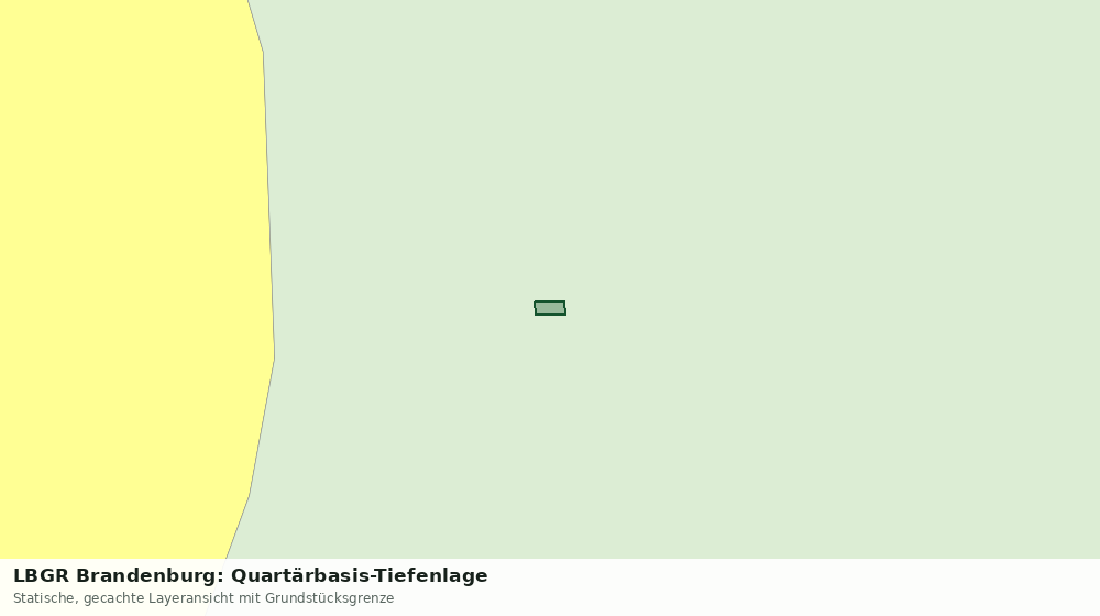 Statische Kartenansicht: LBGR Brandenburg: Quartärbasis-Tiefenlage
