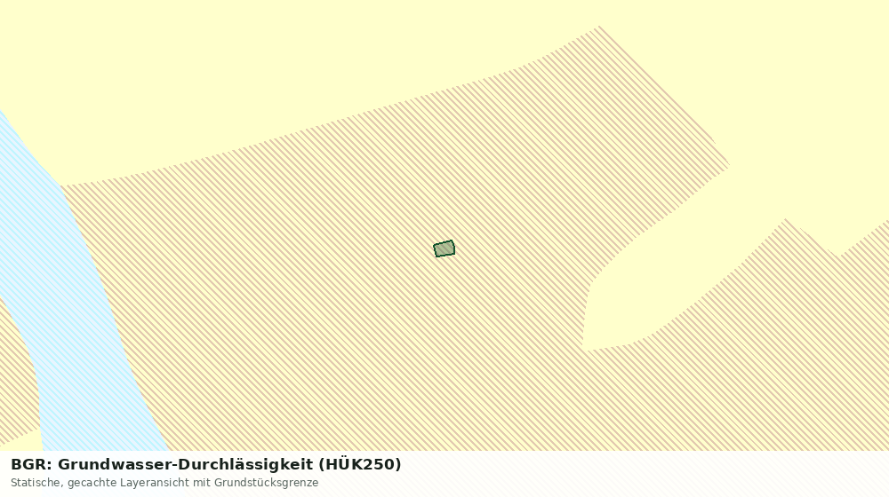 Statische Kartenansicht: BGR: Grundwasser-Durchlässigkeit (HÜK250)