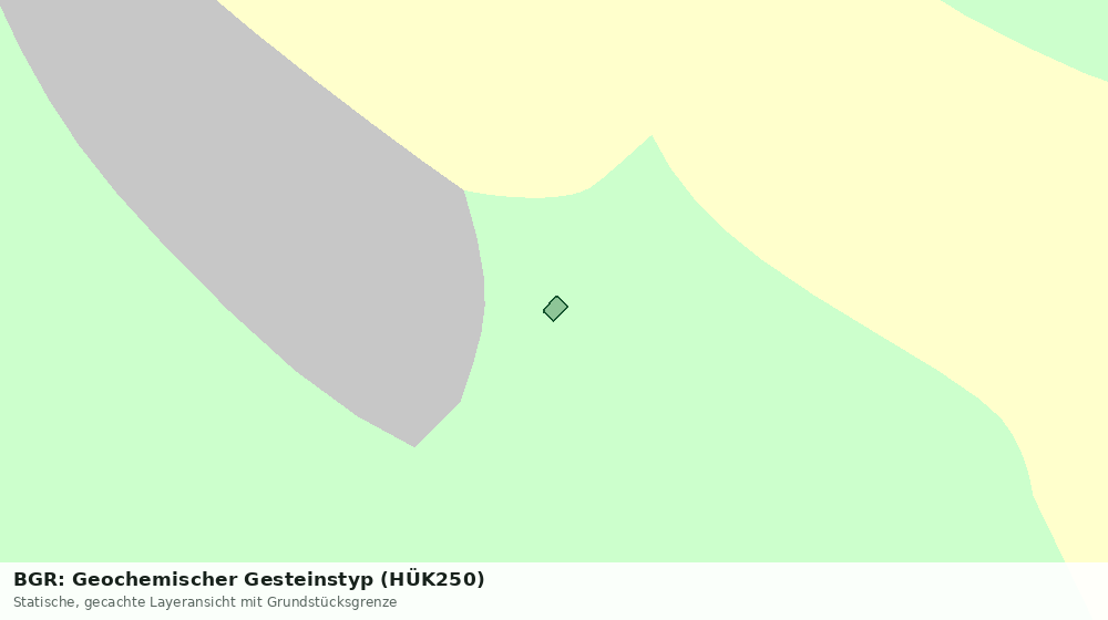 Statische Kartenansicht: BGR: Geochemischer Gesteinstyp (HÜK250)