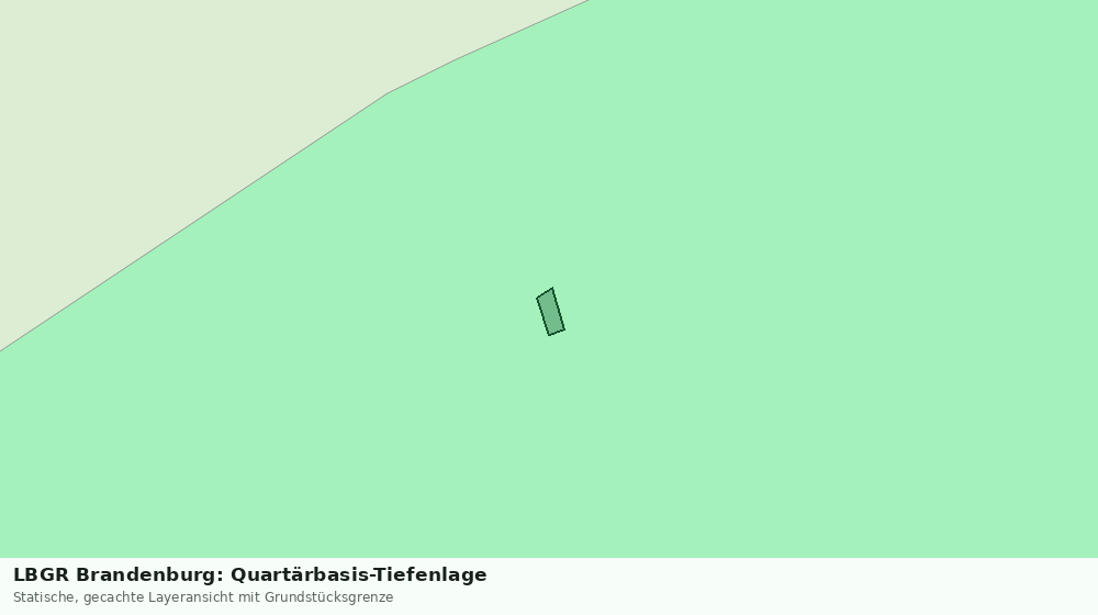 Statische Kartenansicht: LBGR Brandenburg: Quartärbasis-Tiefenlage