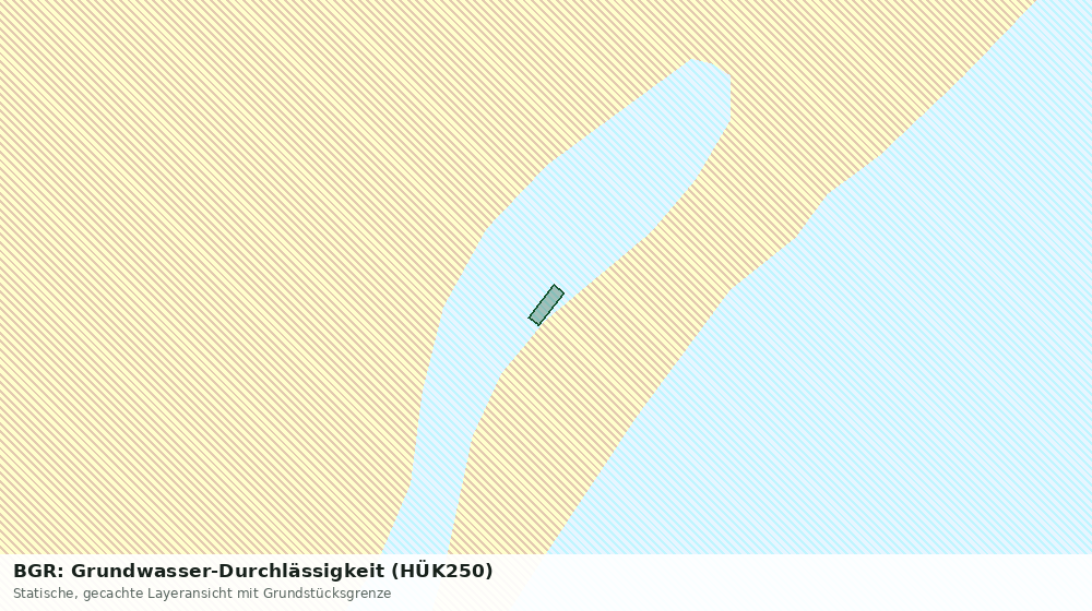 Statische Kartenansicht: BGR: Grundwasser-Durchlässigkeit (HÜK250)