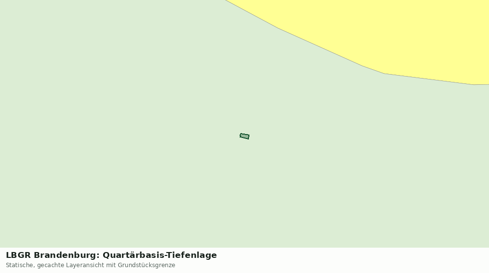 Statische Kartenansicht: LBGR Brandenburg: Quartärbasis-Tiefenlage