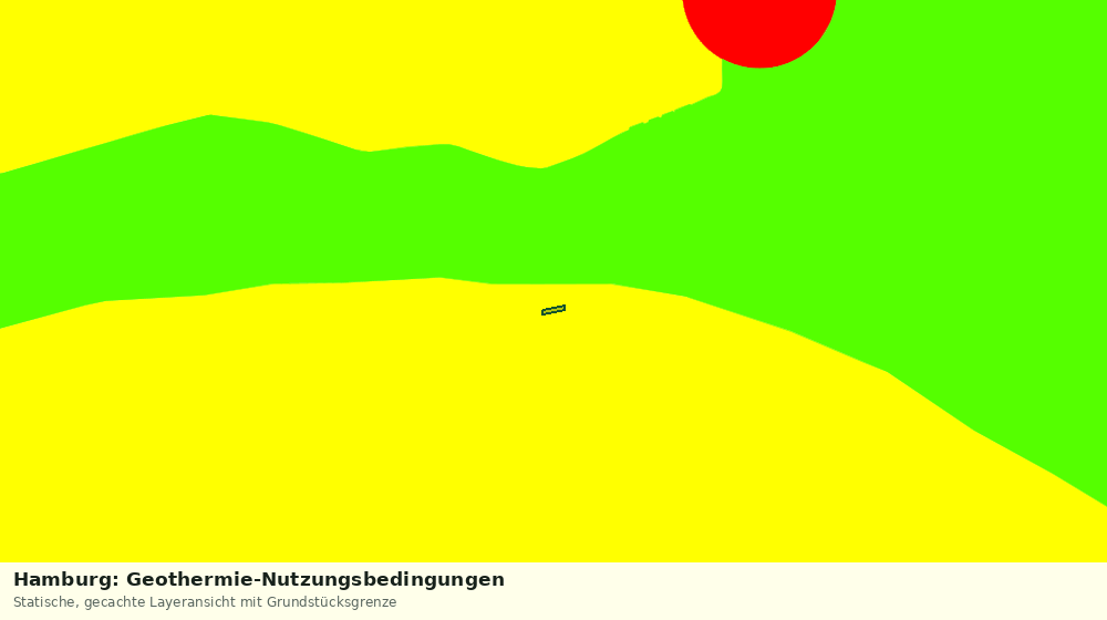 Statische Kartenansicht: Hamburg: Geothermie-Nutzungsbedingungen