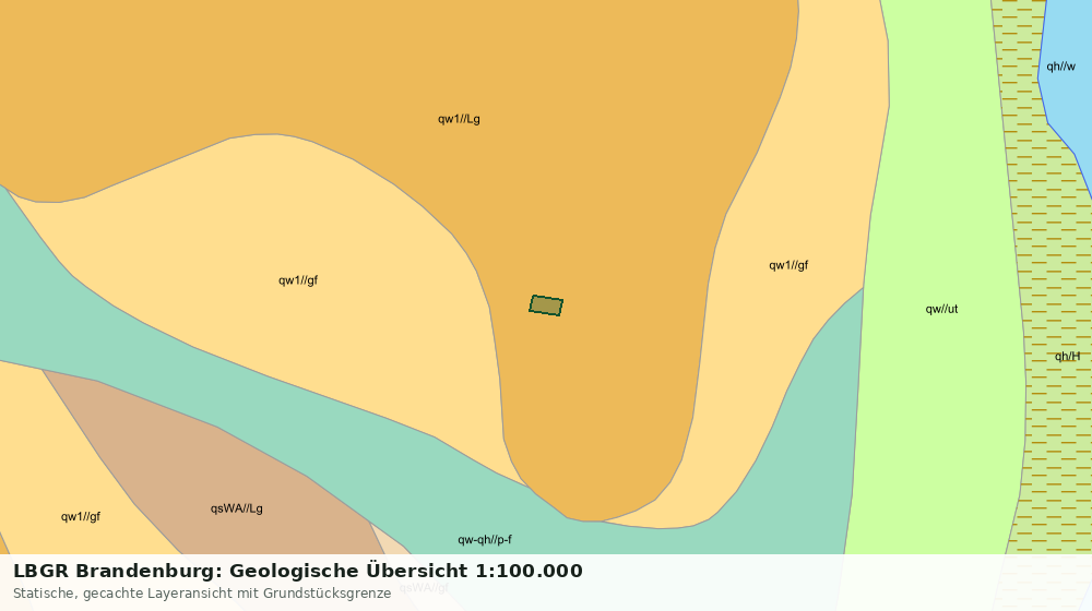 Statische Kartenansicht: LBGR Brandenburg: Geologische Übersicht 1:100.000
