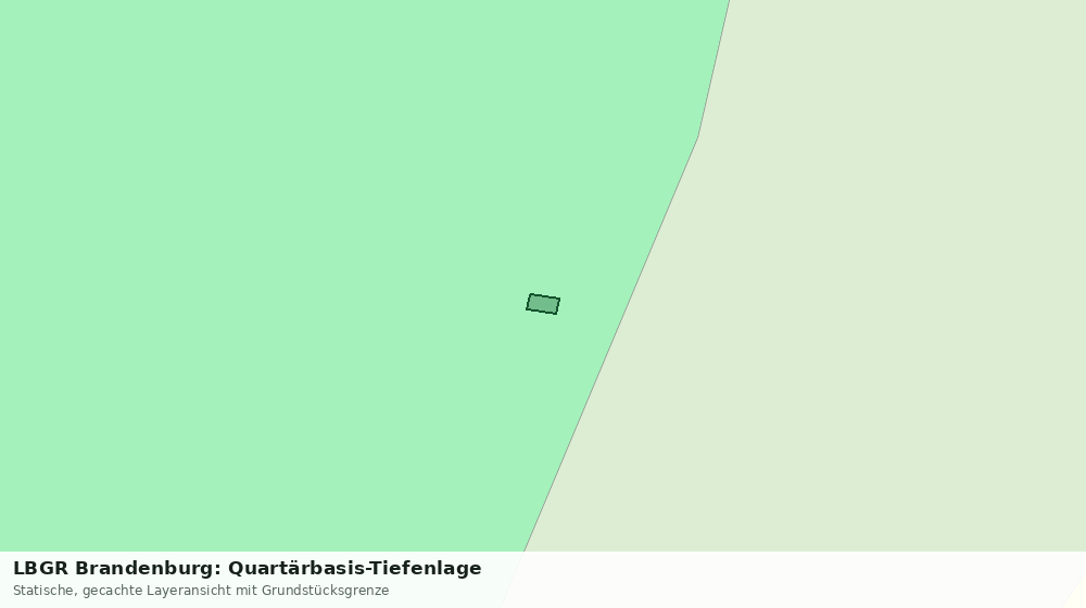 Statische Kartenansicht: LBGR Brandenburg: Quartärbasis-Tiefenlage