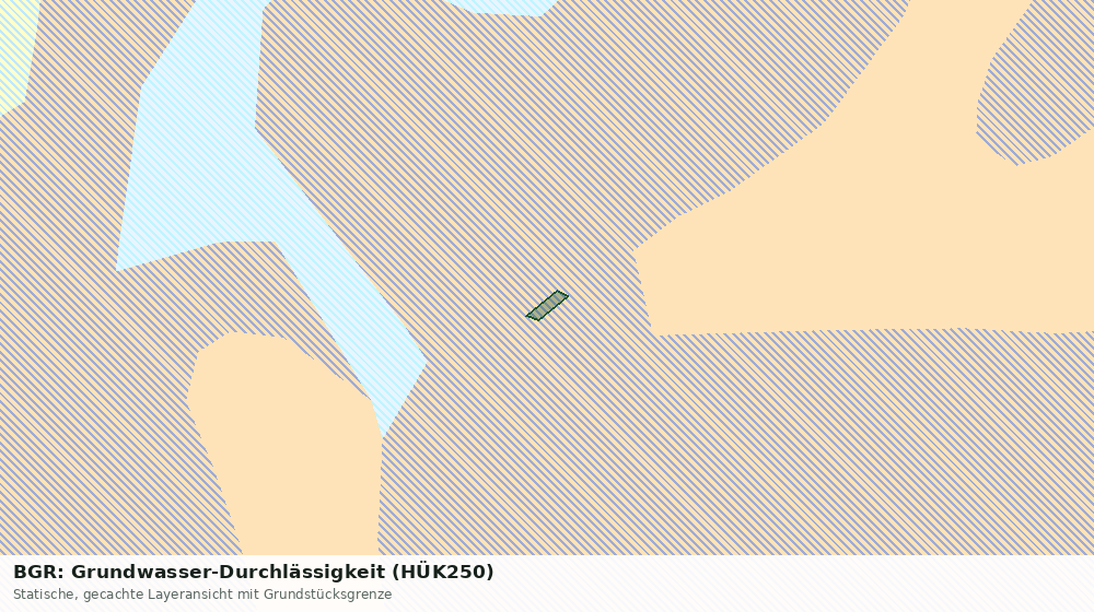 Statische Kartenansicht: BGR: Grundwasser-Durchlässigkeit (HÜK250)